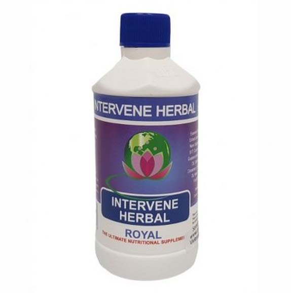 Intervene Herbal Royal - Unique formula with essential oils, botanical extracts, and nano-suspended antioxidants. Broad health support against cancer, diabetes, arthritis, and more.
