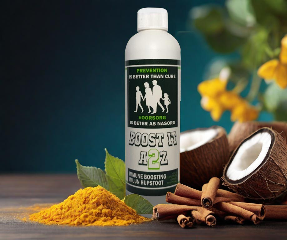 An image representing holistic wellness and vitality, showcasing natural ingredients and the transformative power of Peakit's Boost It A2Z supplement