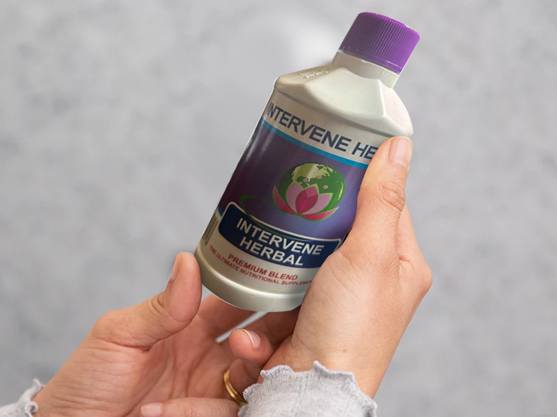 Person practicing self-care while using supplements