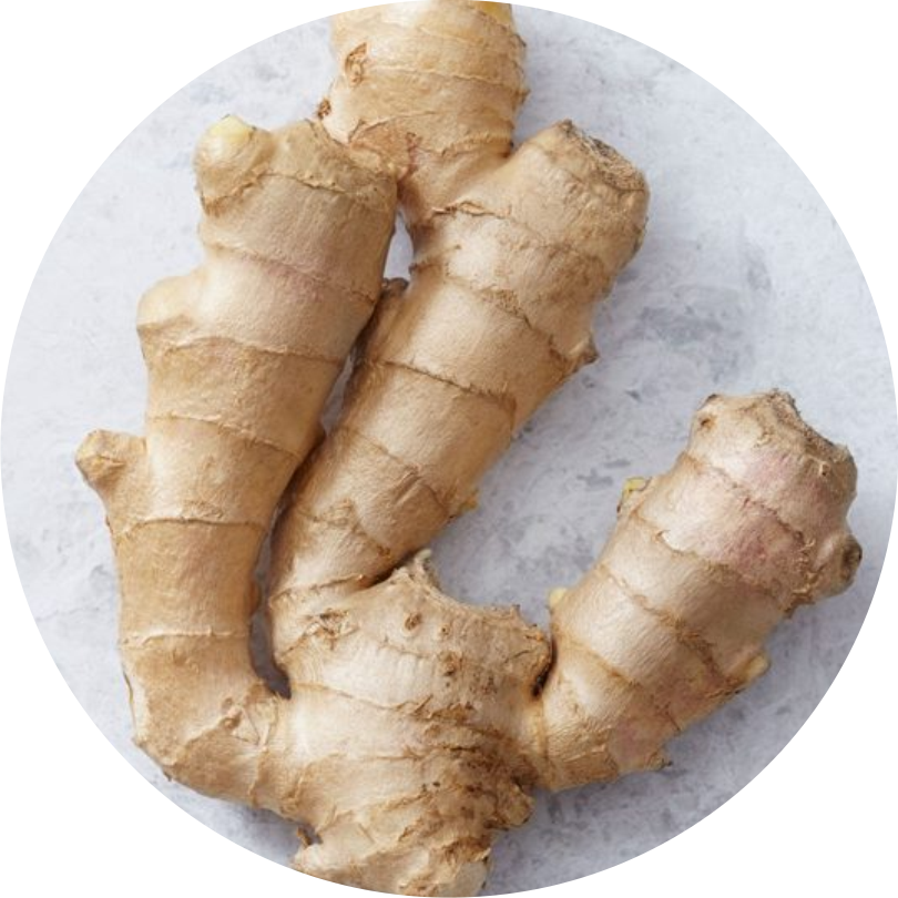 Ginger: Known for its anti-inflammatory properties, ginger helps reduce nausea and improve digestion.