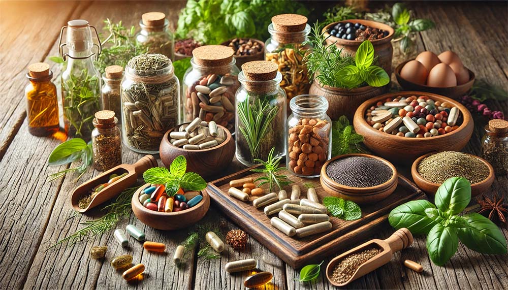 Natural supplements and herbs for supporting cancer treatment.